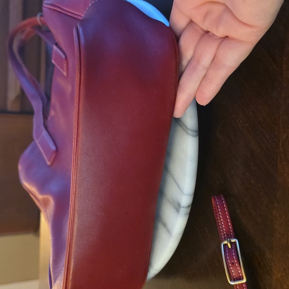 Coach 2002 Vintage Hampton Lunch Tote Bag In Red ❤️ - Picture 14 of 17